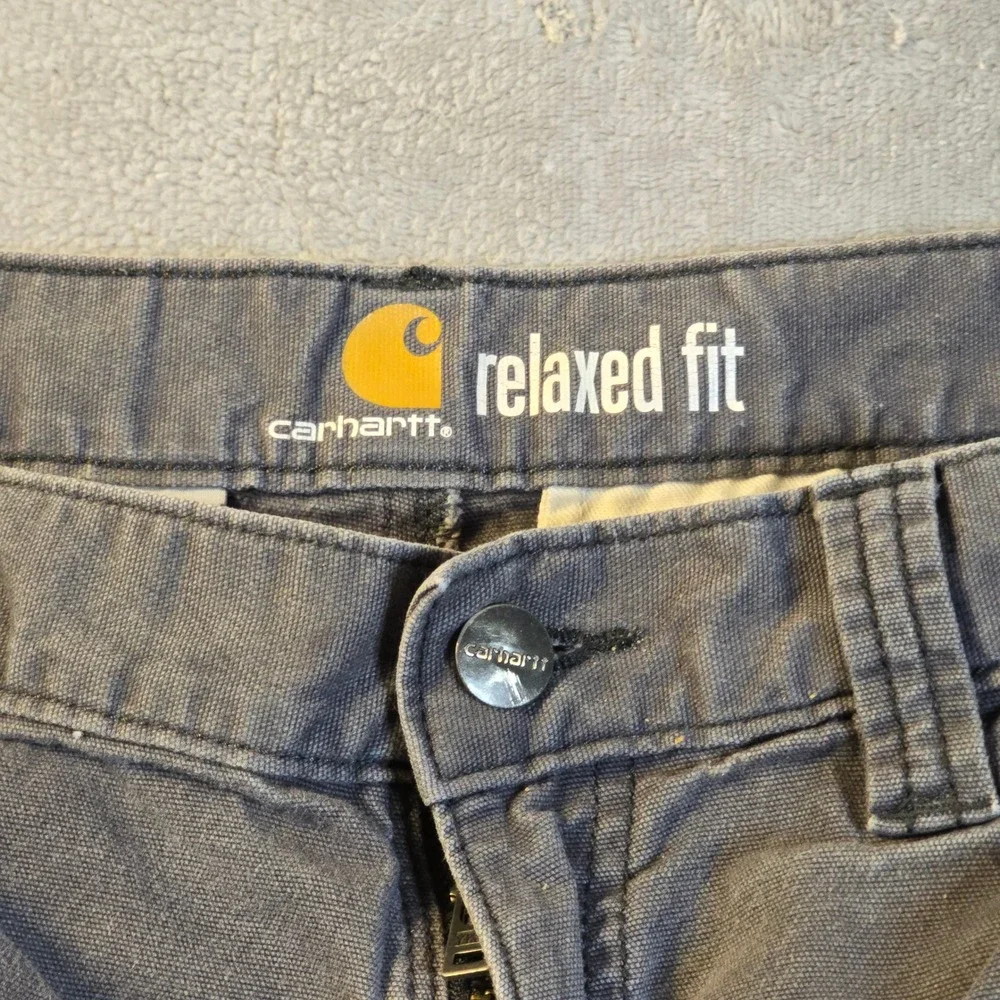 Carhartt Cargo Shorts Mens 31 Grey Relaxed Fit Rugged Workwear Gorpcore Outdoor